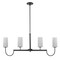 Maxim Lighting Town & Country 4-Light Linear Chandelier 32004SWBK - alternate 4